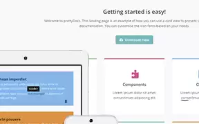 PrettyDocs - free bootstrap theme