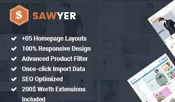 Sawyer v3.0.0 - Universal Magento Template 2 and 1.9