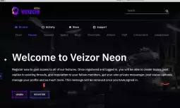 Veizor Neon 2.0.1 - cyberpunk style template for IPS 4.4