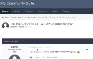 Auto-reply to IPS 4 messages - Auto Reply to Topics