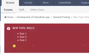 Rules for IPS 4 Forums - New Topic Rules 4.0.4