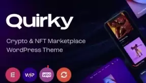 Quirky v1.0.0 NFT, Token & Blockchain WCFM Marketplace WordPress Theme