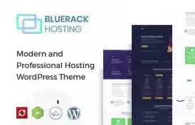 Bluerack v2.0 - WordPress theme of modern hosting