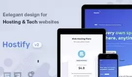 Hostify v2.0 - HTML + WHMCS hosting template