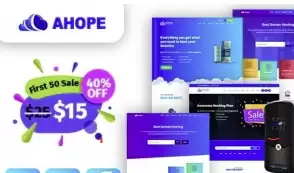 Ahope v1.0 - WHMCS hosting template