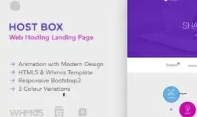 Hostbox - HTML5 + WHMCS hosting template