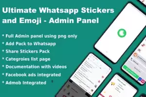 Whatsapp Telegram Signal Stickers and Animated Stickers - Admin Panel