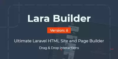 LaraBuilder v6.4.0 - Laravel Drag&Drop SaaS HTML site builder