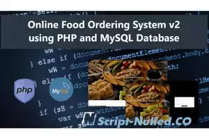 Online Food Ordering System v2 using PHP8 and MySQL Free Source Code