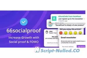 66socialproof v22.0.0 - Social Proof & FOMO Widgets Notifications (SAAS)