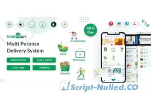 6amMart v1.8 - Multivendor Food, Grocery, eCommerce, Parcel, Pharmacy delivery app with Admin & Website