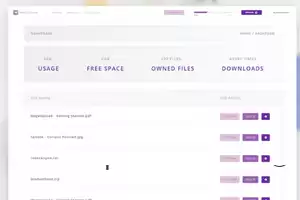 LaraUpload - File Sharing Dashboard