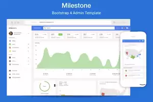 Milestone - Bootstrap 4 Admin Template