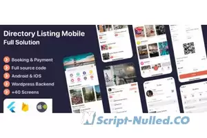 Listar FluxPro v1.2.1 - Flutter mobile directory listing & booking - Wordpress Backend