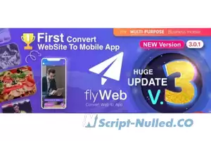 FlyWeb v3.0.2 - Web to App Convertor Flutter + Admin Panel