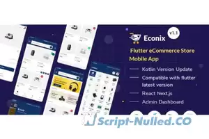 Econix v1.1 - Flutter eCommerce Store Mobile App + React Node Admin Dashboard