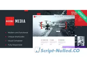 Drone Media v1.6.4 - Aerial Photography & Videography WordPress Theme + RTL