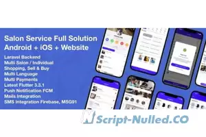 Multi Salon, Individual Appointments Booking System Full App Solution Flutter / Laravel / Angular v2.0