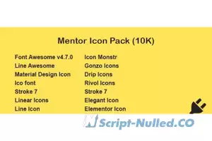 Mentor Icon Pack for Codestar Framework v1.0.0