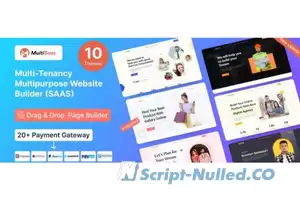 MultiSaas v1.0.5 - Multi-Tenancy Multipurpose Website Builder (Saas)