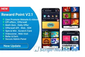 Reward Point v2.1 - CPI Offer + Offerwall + Game + Spin