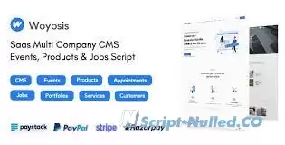 Woyosis v1.0 - Saas Multi Company CMS - Events - Products & Jobs Script