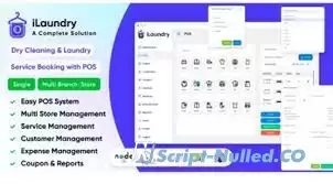 iLaundry v1.0 - Dry Cleaning & Laundry Service Booking with POS | Single & Multi Branch Complete Solution