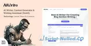 AiWrite v1.5.1 - AI Writer, Content Generator & Writing Assistant Tools (SAAS)