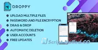 Droppy v2.4.8 - Online file transfer and sharing - nulled