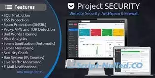 Project SECURITY v4.9.9 – Website Security, Anti-Spam & Firewall