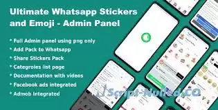 Ultimate Whatsapp Stickers and Emoji v4.0 - Admin Panel