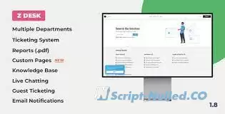 Z Desk v1.7.1 - Support Tickets System with Knowledge Base and FAQs - nulled