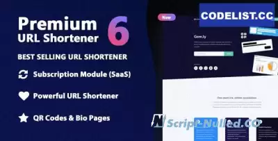 Premium URL Shortener v6.9.1 - Link Shortener, Bio Pages & QR Codes - nulled