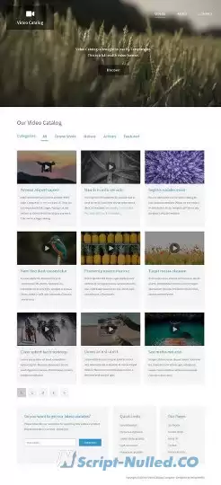 Video Catalog Template