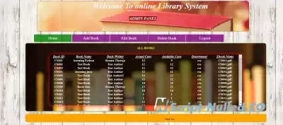 Online Library System In PHP With Source Code