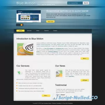Blue Motion Template