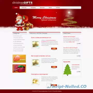 Gift Red Template