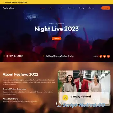 Festava Live template