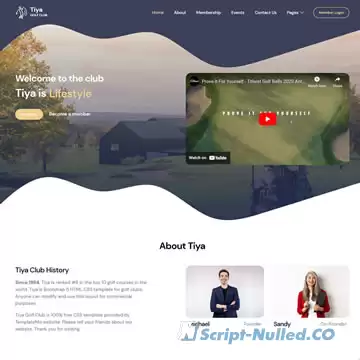 Tiya Golf Club Template