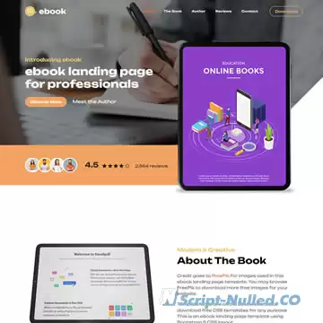 Ebook Landing Template