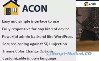 Acon v1.9 - Architecture and Construction Website CMS