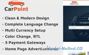 CarPoint v1.5 - Multi Vendor Car Listing Directory