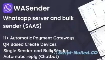 WASender v2.0 - Whatsapp server and bulk sender (SAAS)