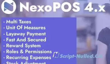 NexoPOS 4.8.19 - POS, CRM & Inventory Manager