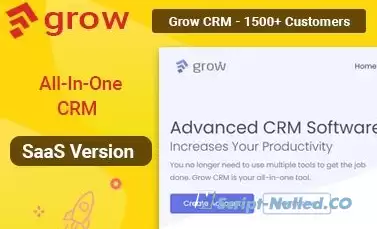 Grow CRM SaaS v1.2 - Laravel Project Management