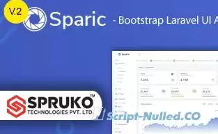 Sparic v2.0 - Laravel Admin dashboard Template