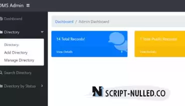 Directory Management Portal Script