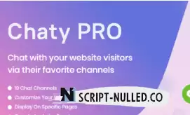 Chaty Pro v3.1.8 NULLED – Floating Chat Widget, Contact Icons, Messages, Telegram, Email, SMS, Call Button