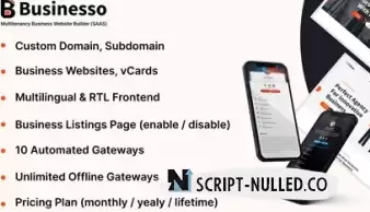 Business v3.0 NULLED - Business Website SAAS (Multi tenancy)