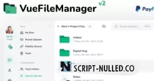 Vue file manager with Laravel v2.2.7 NULLED - the pre-notification script